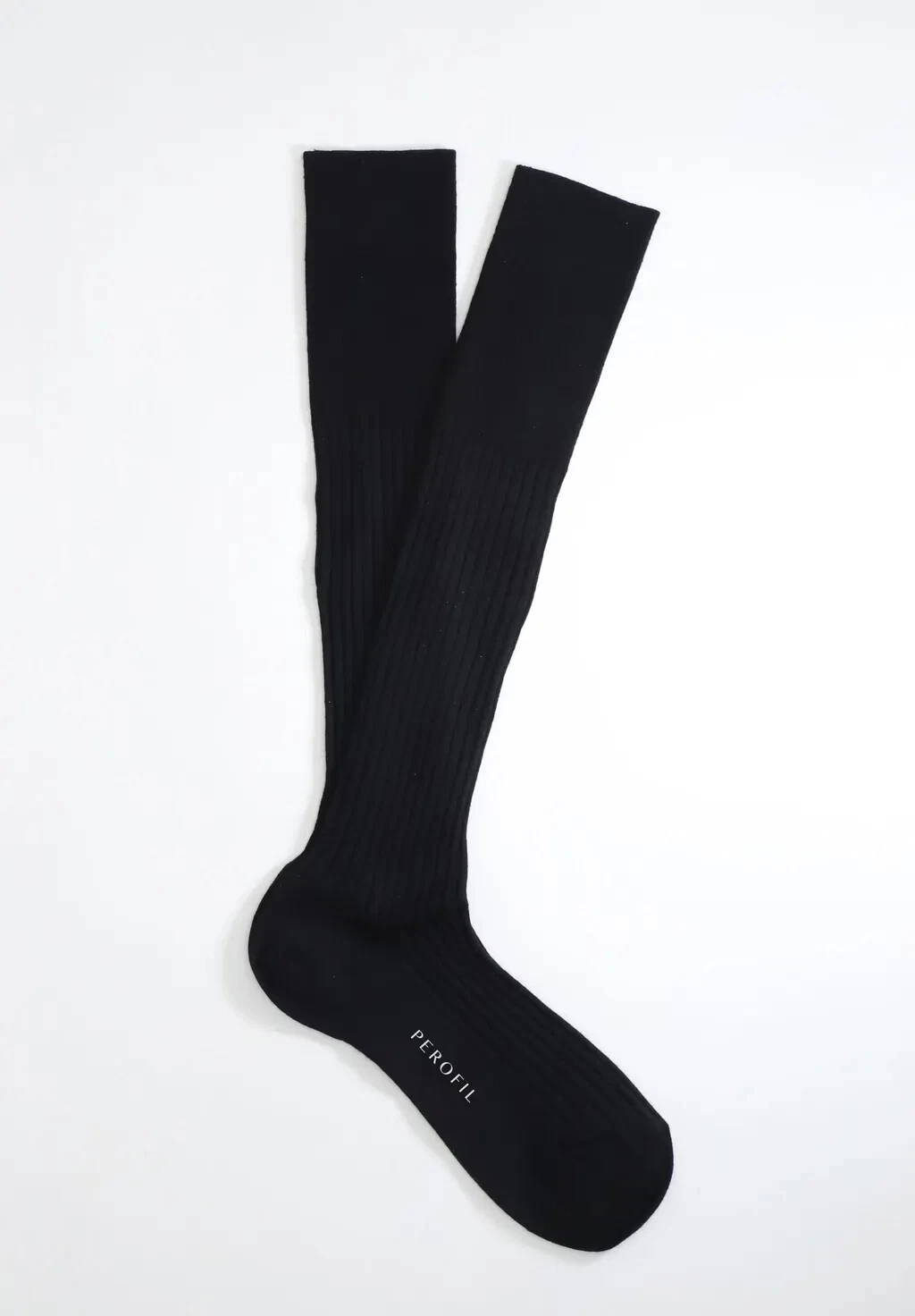 3 Pack Perofil Golden Plus Merino Wool Ribbed Long Socks