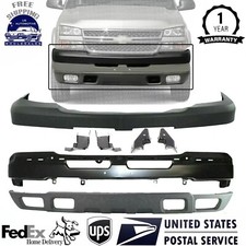 Front Bumper Primed Black Kit For 2003-2006 Chevrolet Silverado 2500hd 3500hd