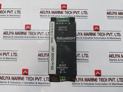 Paramount P-OR-48-10-A4 OR-ING Diode Unit 10A 48VDC