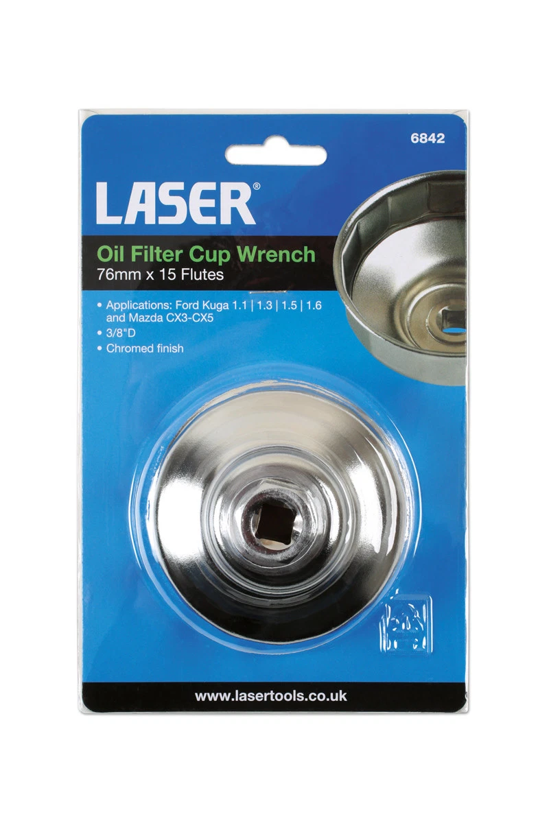 76mm Oil Filter Cup Wrench 76mm x 15 Flutes FITS Some Kuga Mazda