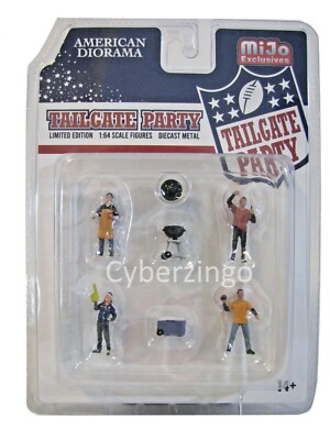American Diorama Tailgate Party Limited Edition Figures 1:64 NEW IN PACKAGE