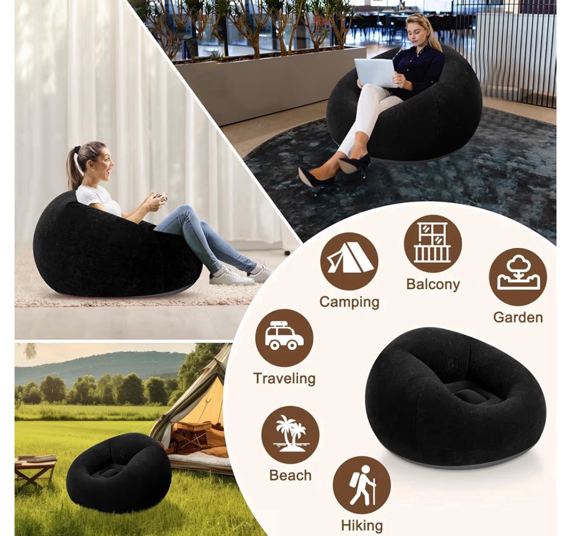 Giant Bean Bag Chair Inflatable Bean Bag Chairs Blow Up Chairs