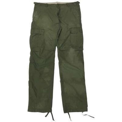 Carhartt WIP Aviation Pant 34 x 34 Olive Green Cargo Ripstop Relaxed Vintage Y2K