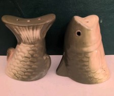Vintage Ceramic Figural Fish Salt and Pepper Shaker Set — listing 5