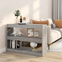 Raumteiler BüCherregal Grau Sonoma 100X30X72 Cm Standregal