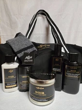 Bath and Body Works New Men's Set  Noir w Duffle Bag and 6 Noir Items - 2025