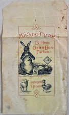 1910 Antike Ostereier-Farbe MIKADO PAPIER Wilhelm Brauns Quedlinburg komplett