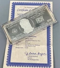 1998 Washington Mint 4ozt .999 Silver Pf $50 Bar w/ogp/case L24835
