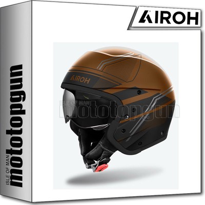 AIROH HELMET DUAL MOTORCYCLE J1S29 J110 SLIM BRONZE MATTE SZ. XS