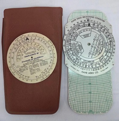 Vintage Felsenthal Kane Computer Air Navigation Pilot Tool With Case, Nice