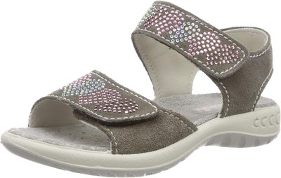 Lurchi Girls Sandals Summer Shoes Fermi Derbies, Grey, EUR 25
