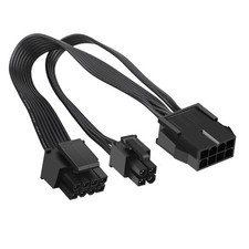 OwlTree 2 Pack EPS12V CPU 8 Pin Female to CPU ATX 8 Pin and ATX 4 Pin Male Power