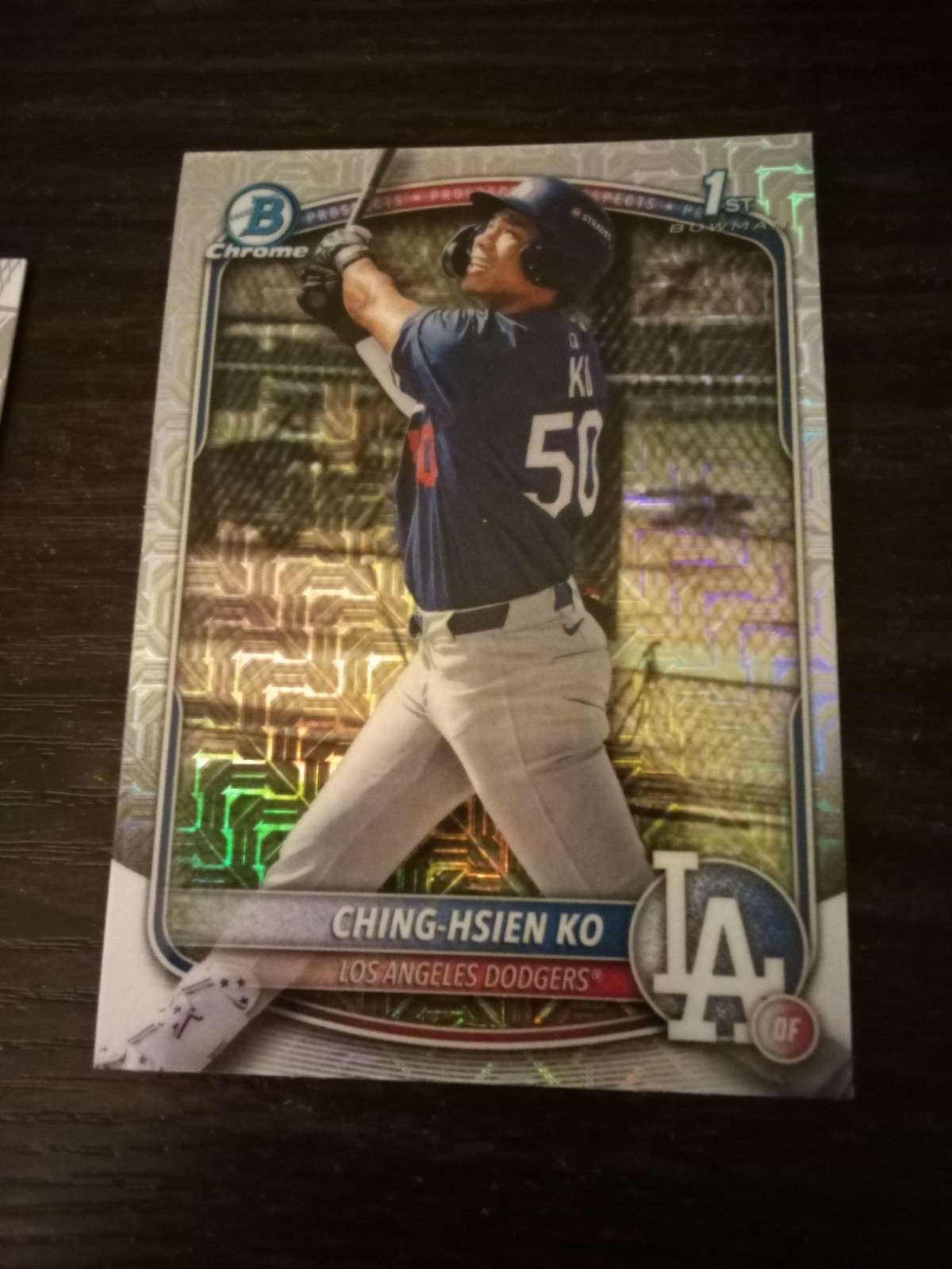 Topps 2025 Bowman Chrome Ching-Hsien Ko #BCP-224 1st Bowman Prospects Dodgers