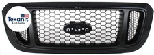 Conjunto de rejilla compatible con Ford Ranger 2004-2005 carcasa negra texturizada con