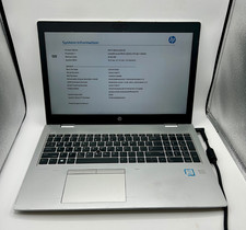 HP ProBook 650 G5 15.6" Laptop i5-8265U 1.60GHz 8GB RAM Without Storage No Wi-Fi