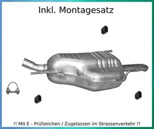 Endschalldämpfer für Opel Zafira A 1.6 1.8 2.2 Bj.03-05 Auspuff Montagesatz