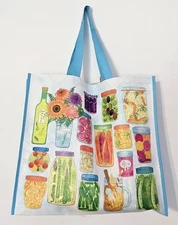Canning Pickles Beets Olives Jam Jars Shopping Bag Reusable TJMaxx TJ Maxx New!