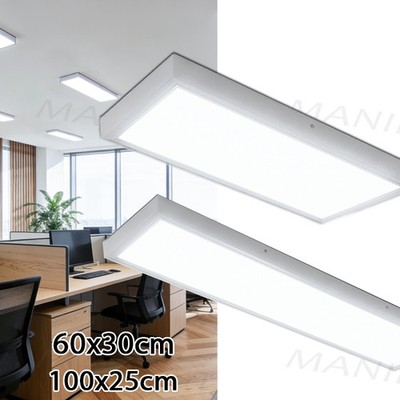 LED Panel Deckenleuchte 60cm/100cm Ultraflach Deckenlampe Backlight 36W/52W