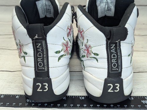 Size 5Y - 2022 Nike Air Jordan 12 Retro GS Floral Overgrown Vines DR6956 100 - Picture 7 of 10