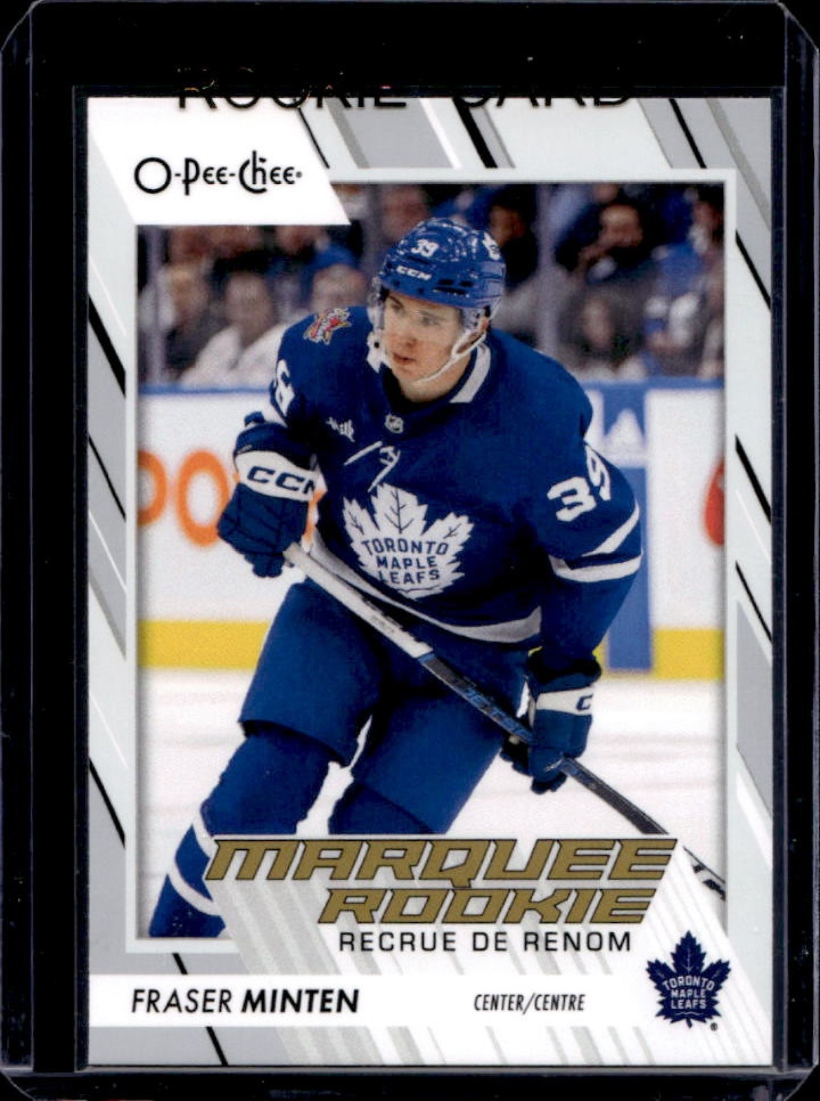 2023 O-Pee-Chee Fraser Minten Rookie RC #589 Maple Leafs