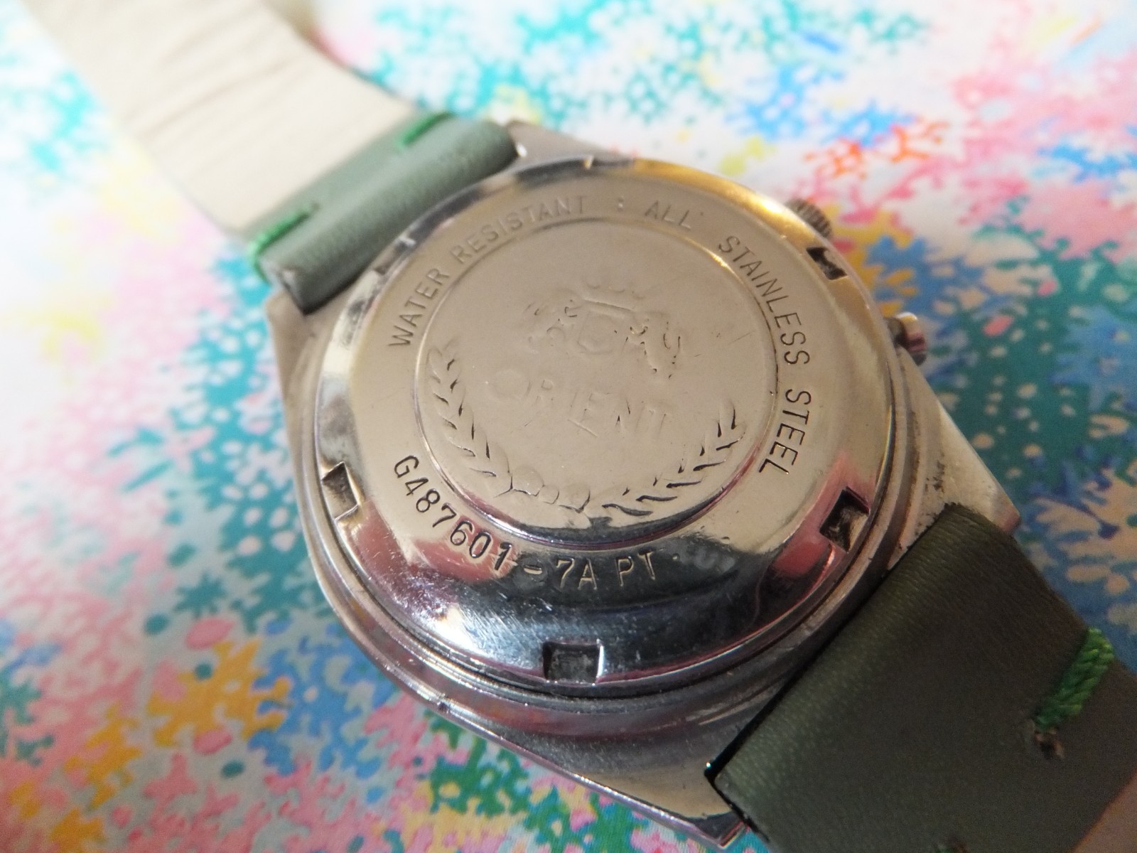 Orient Crystal Green Dial Automatic Japanese Made… - image 7