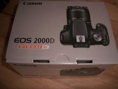 Digitalcamera Canon EOS 2000D mit Objetiv Canon Zoom EF-S 18-55 mm, 1:3.5 - 5.6