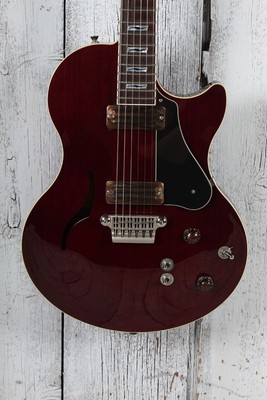 Vox Virage VGSC Semi-Hollow Body Electric Guitar Deep Cherry with Hardshell Case