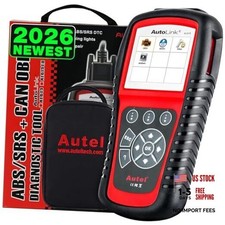 AutoLink AL619 Scanner, 2026 ABS SRS Airbag Warning Light Diagnostic Scan