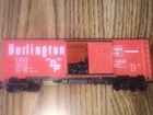 HO Tyco Burlington Animated Boxcar 40' red CBQ 19720, missing figures — photo 4