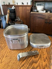 Coleman Cook Kit Pot Pan 502 Single Burner Stove Aluminum Carrying Case Only