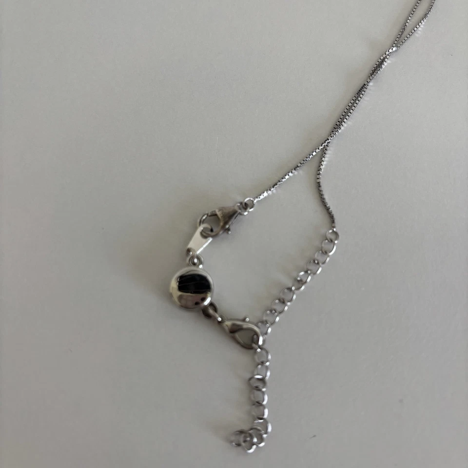 Cadena colgante árbol de la vida color turquesa astillas de piedra con tono plateado Foto 4 de 4