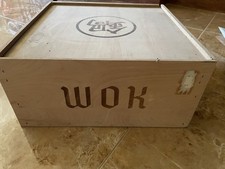 Stainless Steel Wok w/ lid Accessories Box