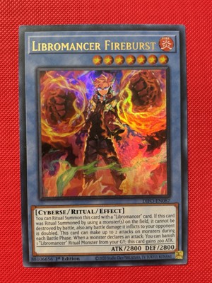 DIFO-EN087 Libromancer Fireburst Ultra Rare 1st Edition Mint YuGiOh Card
