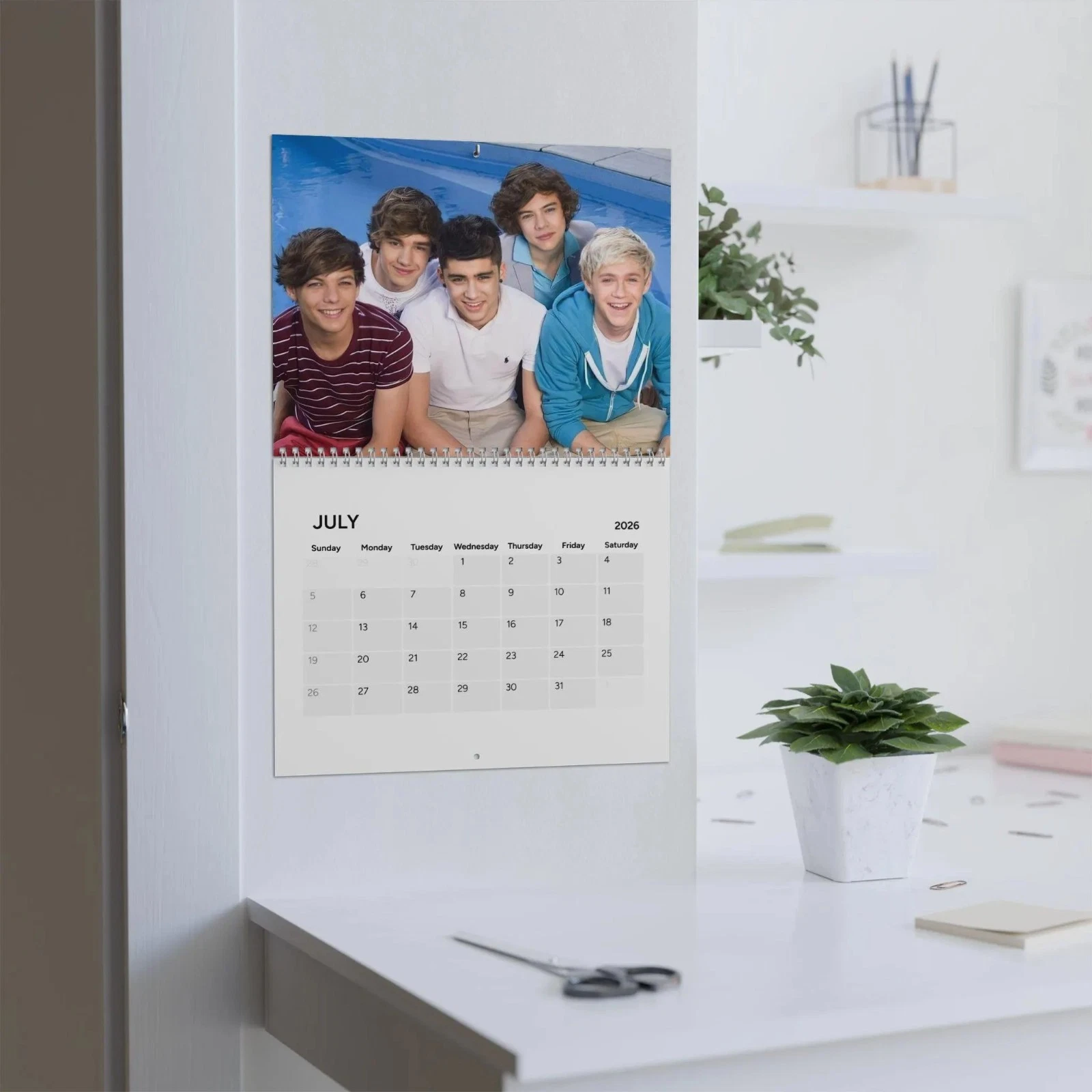 One Direction 2026 Calendar, 1D Wall Planner, Fan Gift for Directioners