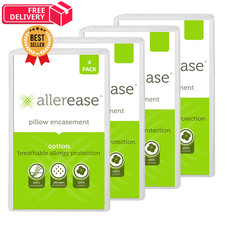 AllerEase 100% Cotton Allergy Pillow Protecto...