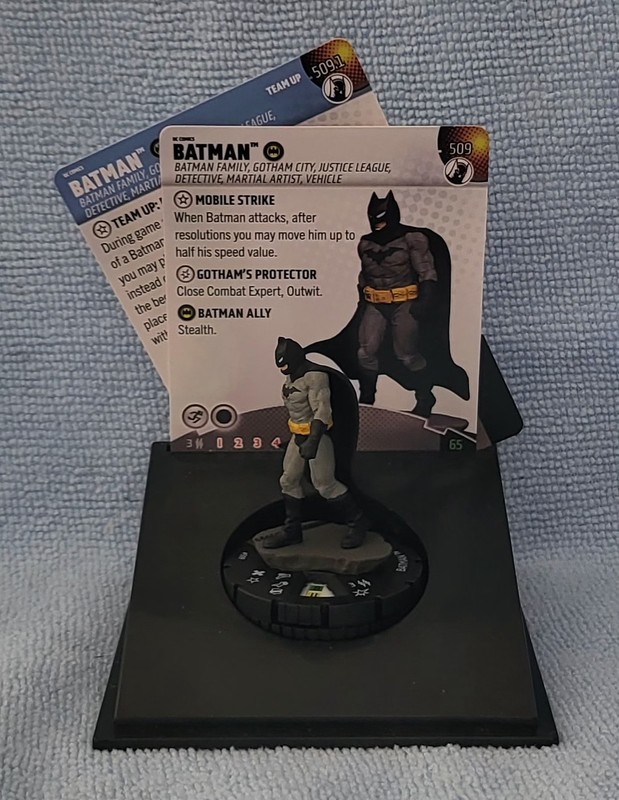 HeroClix Fight For Gotham City Vault Booster Batman #509 W/ Team-Up Card