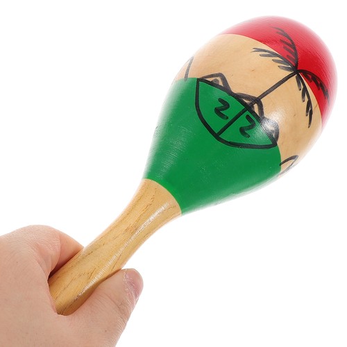 2 Pcs Holz-Maraca Kind Orff Perkussionsspielzeug Schlaginstrument - Bild 2 von 12