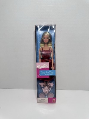 Barbie Time for Tea Includes Tea Set Doll New 4 Piece Tea Set 2000