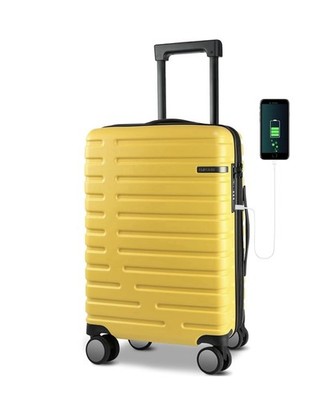 Carry-On Luggage 20 Hardshell Expandable Suitcase with Spinner Wheels & TSA Lock