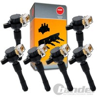 6X NGK ZüNdspule Passend FüR BMW 3Er E36 Cabriolet 5Er E34 Touring 7Er E32