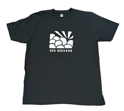 The Strokes Vintage T-Shirt (Black - L) w/Art Deco Graphic Design