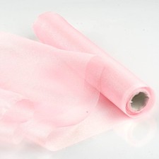 Pink CHIFFON FABRIC 12" x 10 yards Bolt Crafts Sewing Put-up Wedding Party SALE