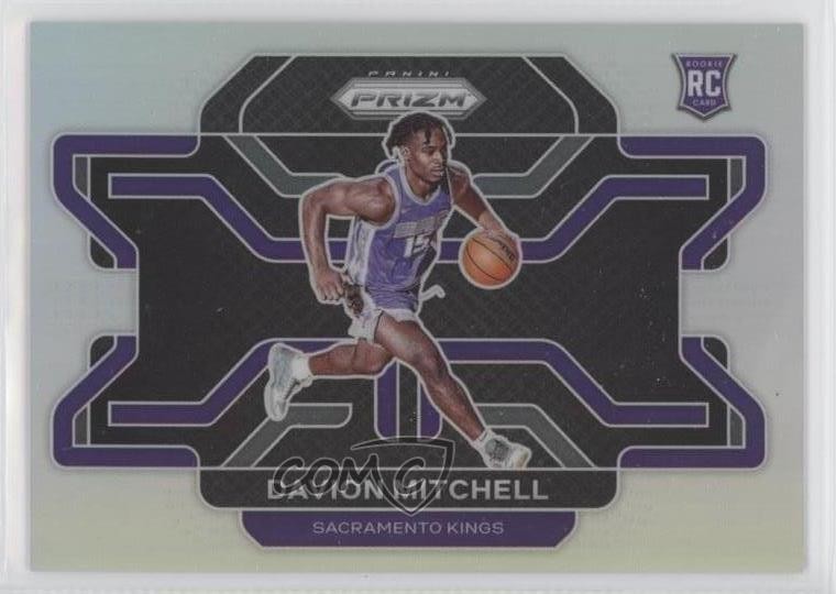 2021-22 Panini Prizm Rookie Variation Silver Prizm Davion Mitchell #312 0dq7