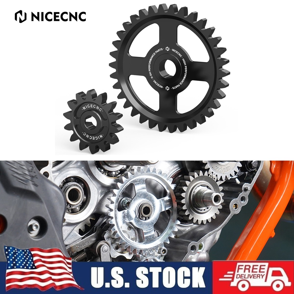 Engine Oil Pump Idler Gear For KTM 250 350 SX-F XC-F EXC-F EXC XCF-W  2017-2022