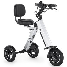 TopMate Electric Scooter 3 Wheel with Backrest Seat for Adults Removable Battery