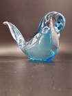 Vtg MURANO Formia Glass Bird 6” Art Sculpture Blue Italy — photo 2