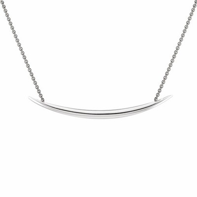 New/Stored SHAUN LEANE Sterling 925 Silver QUILL Necklace 17-18'' long Full HMs