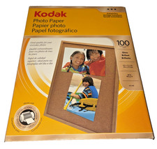 Kodak Basic Glossy Photo Paper 8.5 x 11 - 100 Sheets Instant Dry - Universal SEE
