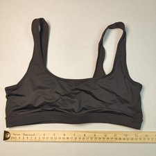 Skims Signature Swim Tank Bikini Top Scoop Neck Women's M Onyx SW-TNK-0743 G32