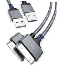 USB Charging Cable 2PCS, 30Pin USB Sync Cable High Speed Sync 6.6FT Grey